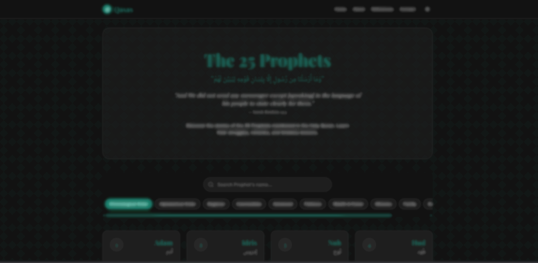 Qasas Prophetic